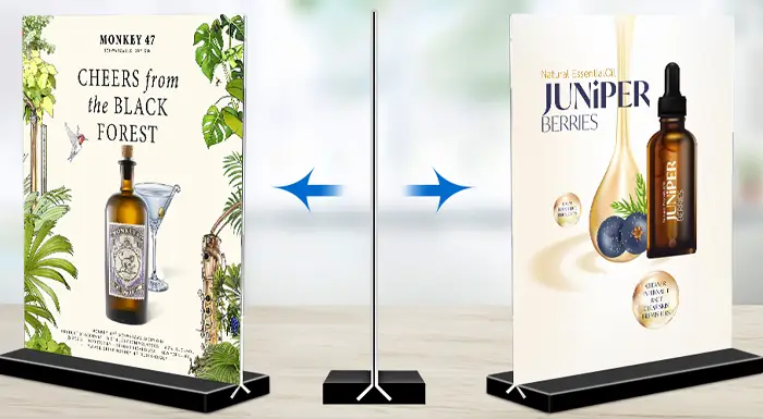 vertical sign holder